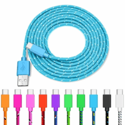 Cable USB-C trenzado 1m